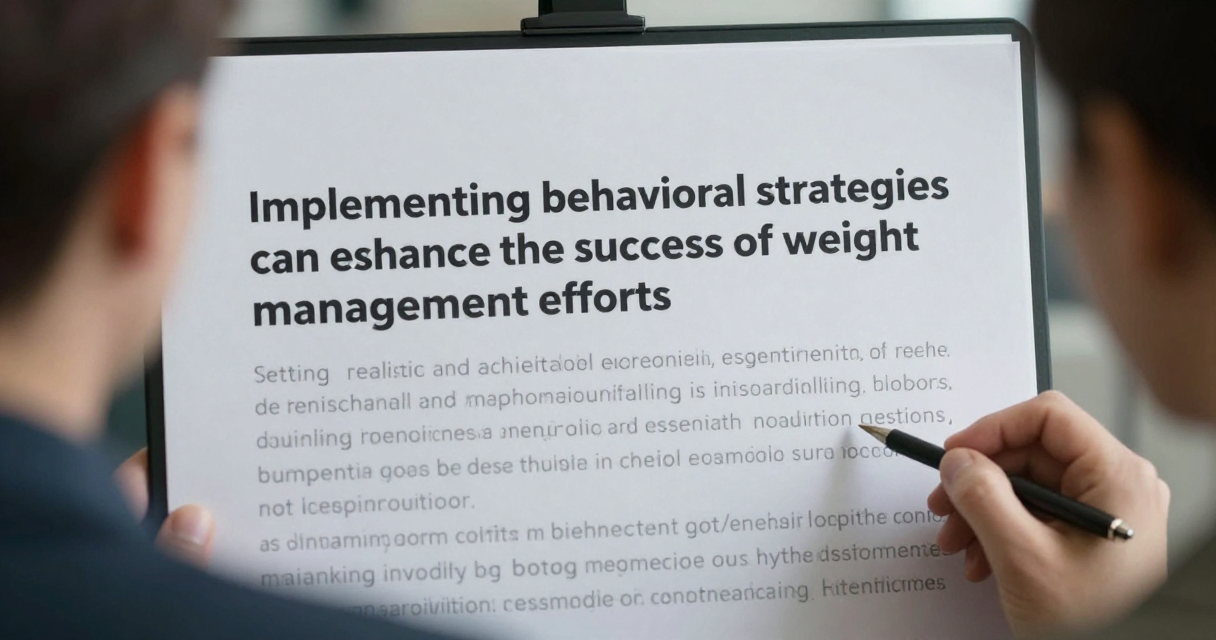 Healthy Weight Management and Fitness — Behavioral Strategies for Sustainable Weight Management Healthy Weight Management and Fitness — Behavioral Strategies for Sustainable Weight Management
